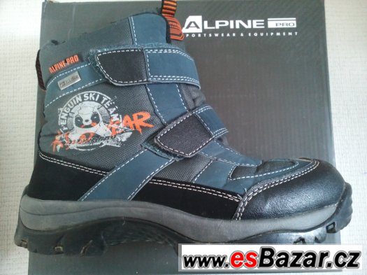 Chlapecké zimní boty ALPINEPRO vel. 35 SUPER STAV – fotografie 4