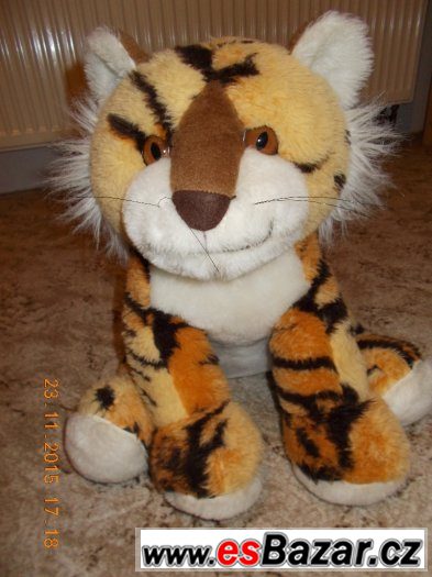 Velký plyšový tyger 37 cm – fotografie 1