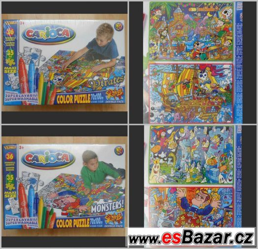 Maxi oboustranné puzzle Carioca - motiv piráti a monstra – fotografie 2