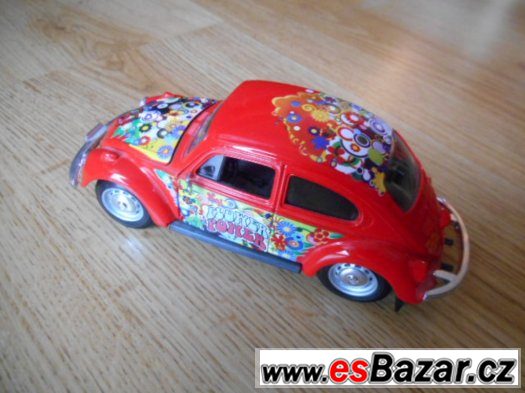 model auta Red Hippie VW Beetle – fotografie 2
