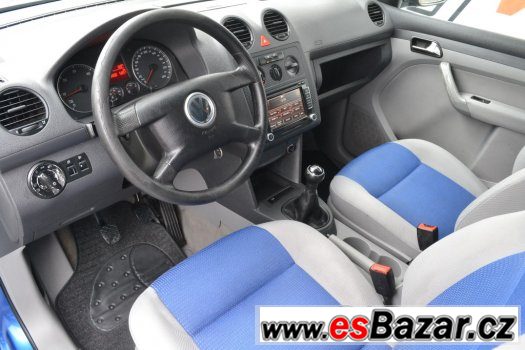 Prodám VW Caddy 1,9 TDi LIFE, 7 míst, NAVI,klima, POCTIVÉ KM – fotografie 4