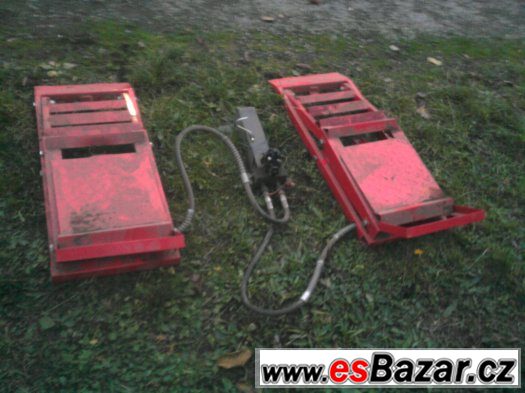 Prodám zvedací hydraulické rampy – fotografie 3