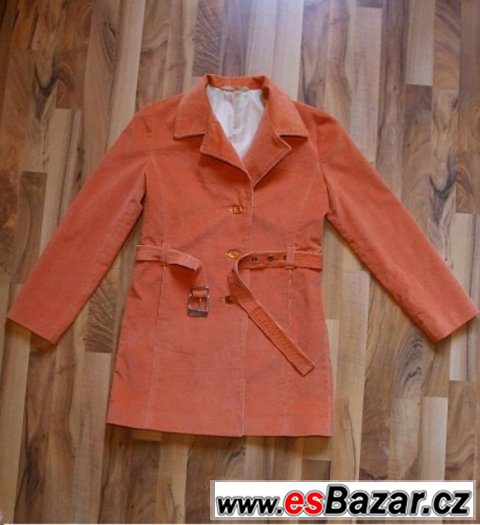 Orange kabát - jarní/podzimní    vel. 38-40 – fotografie 1