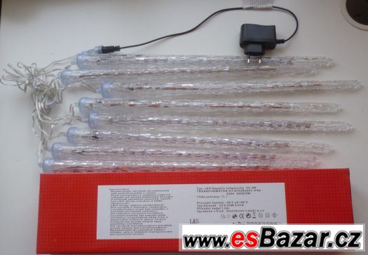 LED rampouchy 5V, 50cm s efektem padajícího sněhu - pro venk – fotografie 1
