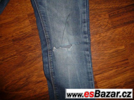 kalhoty, rifle, denim vel. 134 délka 82 – fotografie 2