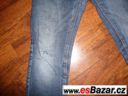 kalhoty, rifle, denim vel. 134 délka 82 – fotografie 3