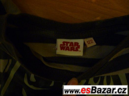 2 x tričko s dl. rukávem vel. 122 zn. star wars – fotografie 3