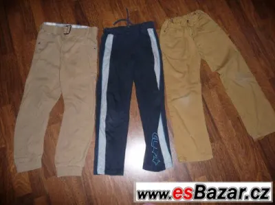 2 x kalhoty, tepláčky vel. 122/128