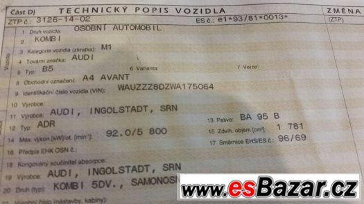 Motor ADR VW - AUDI ID:062 – fotografie 1