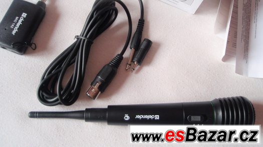 Bezdrátový karaoke mikrofon wireless 3m kabel 6,5 jack nové – fotografie 1