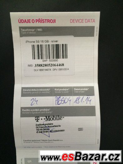 Iphone 5S 16GB silver, záruka – fotografie 5