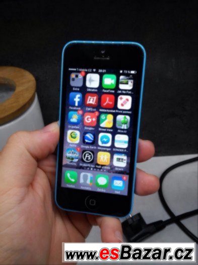 Prodám/výměním iPhone 5C modrý – fotografie 1