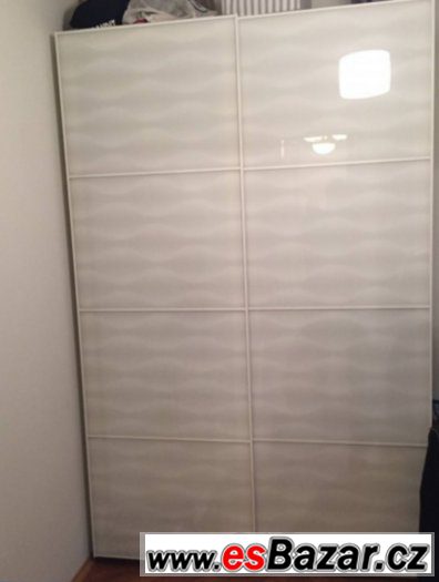 IKEA PAX white with glas door (150x58x236) – fotografie 1
