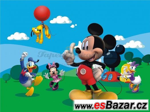 Prodám NOVOU fototapetu - 4dílná Disney Mickey mouse 360x270 – fotografie 1