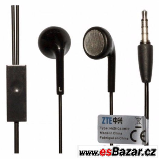 Originální handsfree sluchátka ZTE - HMZ8-C4-OMTP nová neroz – fotografie 1