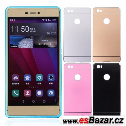 Huawei Ascend P8 Lite pouzdro barva stříbrná,černá,modrá,růž – fotografie 2