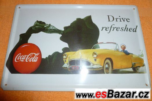 Plechová cedule Coca Cola – fotografie 2