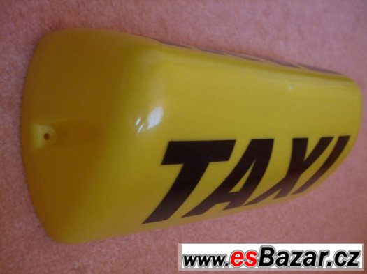 Transparent TAXI , magnetický, svítící , 12V. Velký – fotografie 2