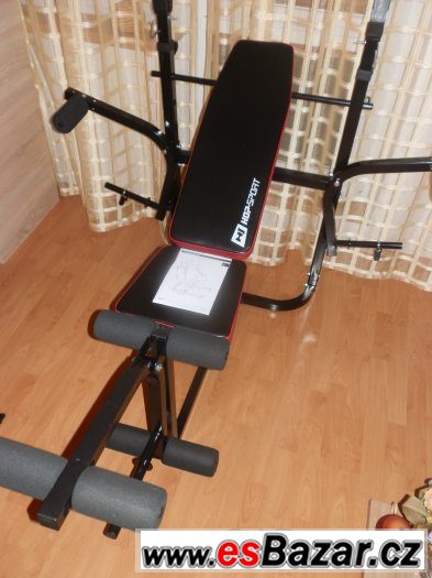 Prodám NOVOU posilovací lavici se stojany na činku HS-1020 – fotografie 1
