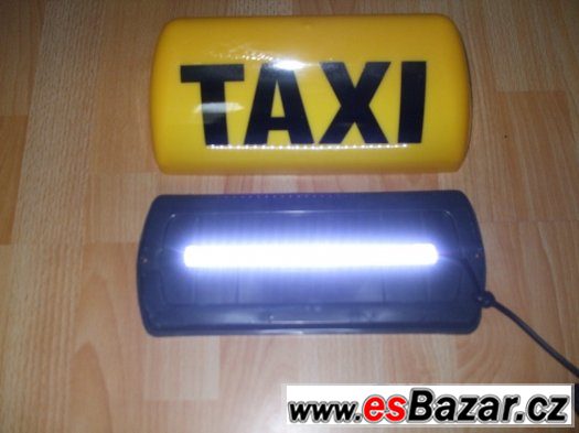 Transparent TAXI , magnetický, svítící , 12V. – fotografie 4