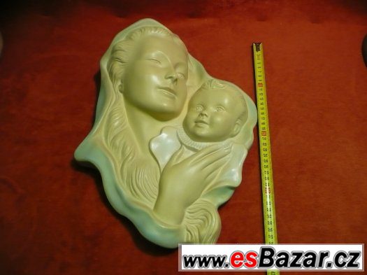 madona -plastika - sádra – fotografie 1