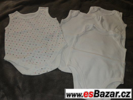 Prodám body bez rukávu 0-3M, 3-6M - doprava ZDARMA – fotografie 1