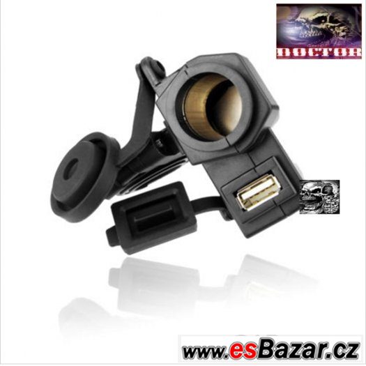Vodotěsná 12V motozásuvka + USB. – fotografie 3