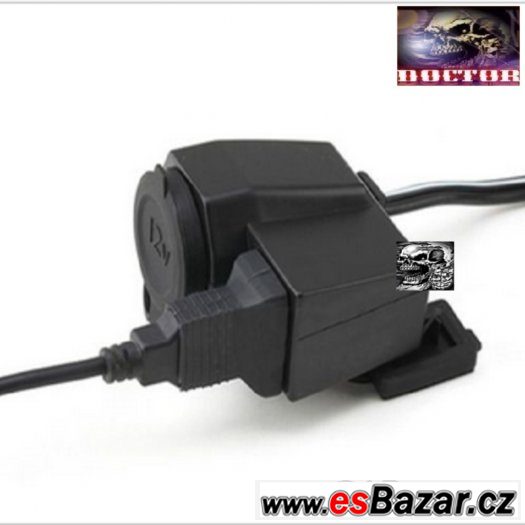 Vodotěsná 12V motozásuvka + USB. – fotografie 4
