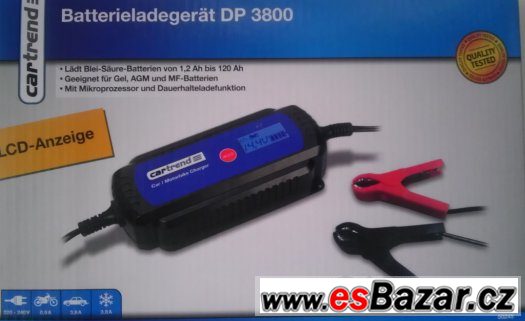 Autonabíječka intelig., 6+12V - 4A, kvalitní, plnoaut.,120Ah – fotografie 3