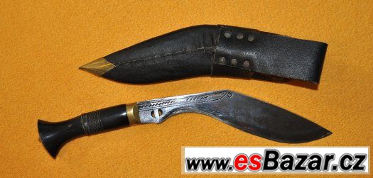 originální indický bojový nůž kukri – fotografie 1