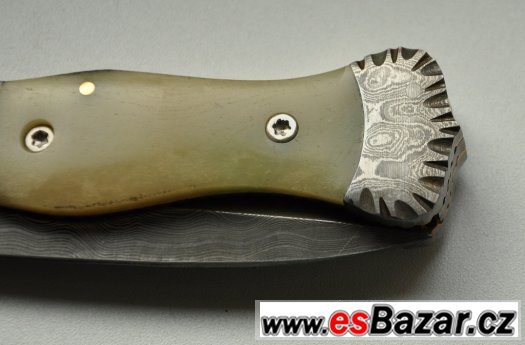 nůž z damaškové ocele - překrásný sběratelský kousek – fotografie 3