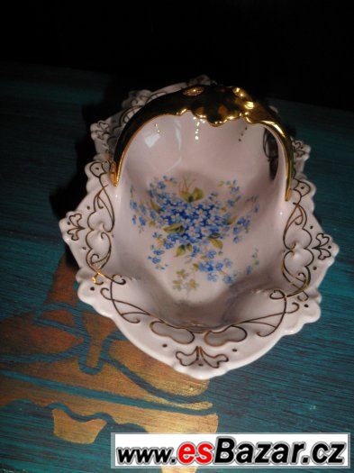 KOŠÍK Z RUŽOVÉHO PORCELÁNU – fotografie 2
