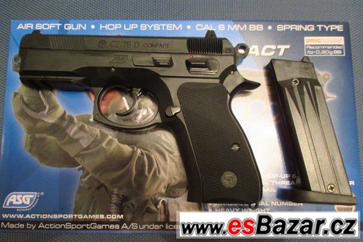 Airsoft manuální pistole Taurus PT24/7 + CZ 75D Compact – fotografie 1