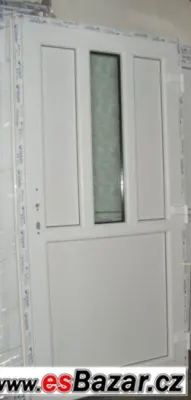 DVEŘE VCHODOVÉ PLASTOVÉ značk. něm. profil Gealan- bílé