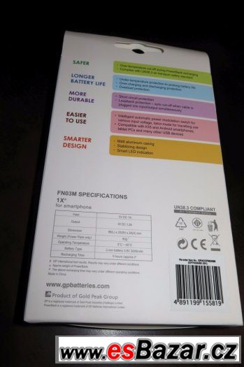 GP PowerBank FN03M - 3000mAh – fotografie 4