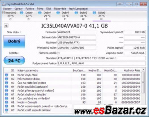 40GB HDD IBM Deskstar P-ATA – fotografie 2