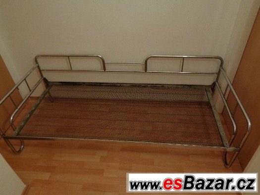 chromovaný gauč ,postel halabala , thonet? – fotografie 2