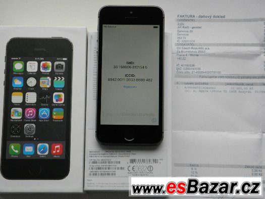 APPLE iPhone 5S 16GB Grey - KOMPLETNÍ - CZ ZÁRUKA – fotografie 2