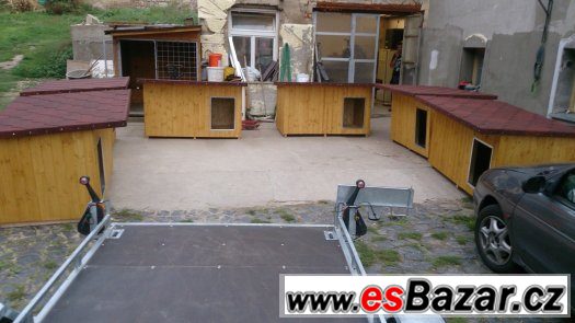 Zateplená psí bouda MIDDLE02  (140x85x85) – fotografie 4