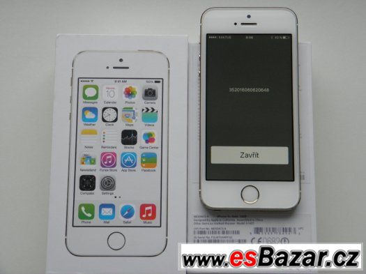 APPLE iPhone 5S 16GB Gold - KOMPLET - ZÁRUKA - TOP – fotografie 2