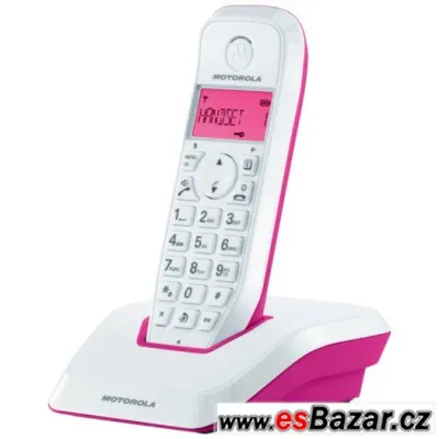 Bezdrátový telefon Motorola S 1201 DECT Purple - nový
