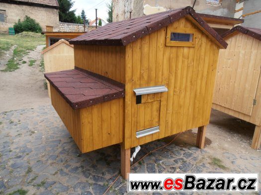 KURNÍK pro slepice ZATEPLENÝ / pro 16-18 sedlo,nohy (v.2) – fotografie 2