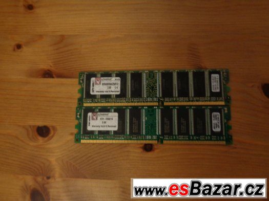 paměti ram ddr 1gb a 512 mb na pc1 – fotografie 1