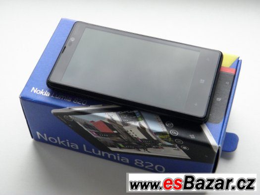NOKIA Lumia 820 8GB Black - KOMPLETNÍ - ZÁRUKA – fotografie 4