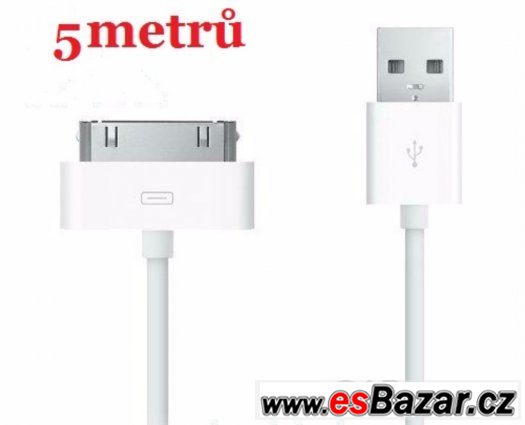 Datový kabel Iphone, Ipod 5metrů – fotografie 1