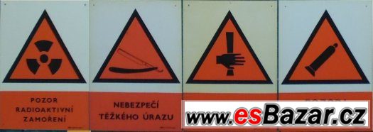 cedule bezpečnostní plast smalt papir umakart plech ...... – fotografie 2