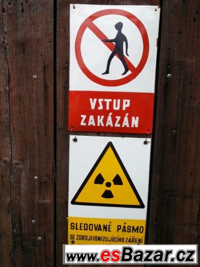 cedule bezpečnostní plast smalt papir umakart plech ...... – fotografie 5
