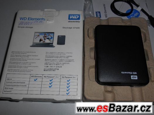 Western Digital Portable 2TB, USB 3.0, 2.5" externí (nový) – fotografie 2