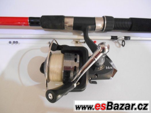Prut STELLPOWER LITE SEABASS+Naviják D.A.M Fighter Pro 130FD – fotografie 1