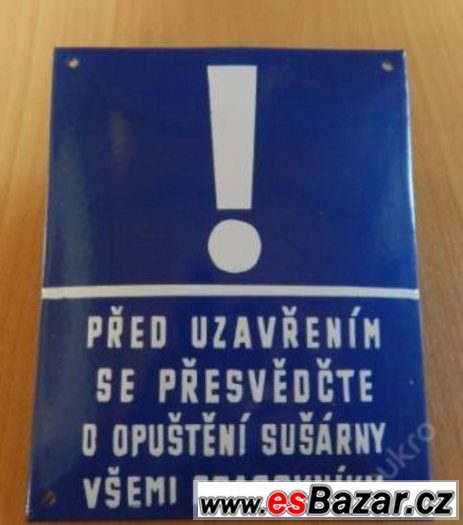 cedule bezpečnostní plast smalt papir umakart atd.. – fotografie 3
